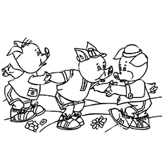 Coloring page of Mickey Magical Christmas Snowed