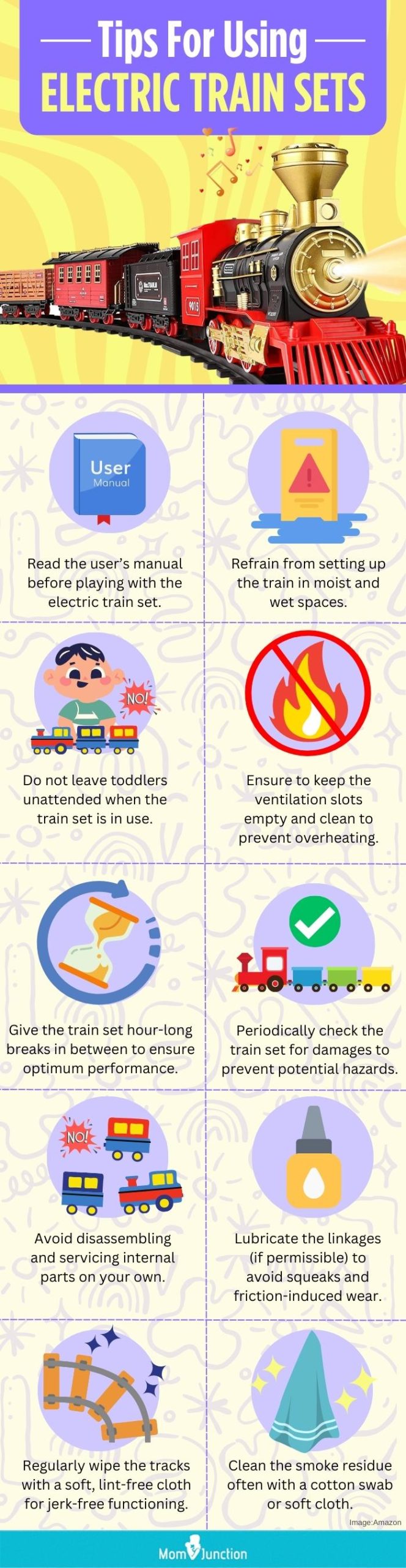 Tips For Using Electric Train Sets (infographic)