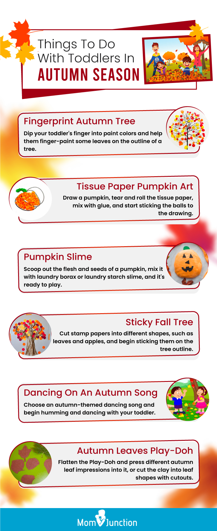 things to do with toddlers in autumn season (infographic)