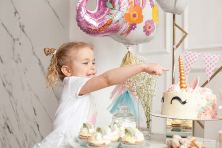 Fairies, unicorns, and rainbow birthday party themes for girls
